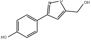 5-Isoxazolemethanol, 3-(4-hydroxyphenyl)- Structure