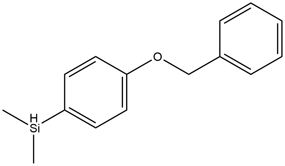 1-(Dimethylsilyl)-4-(phenylmethoxy)benzene Structure