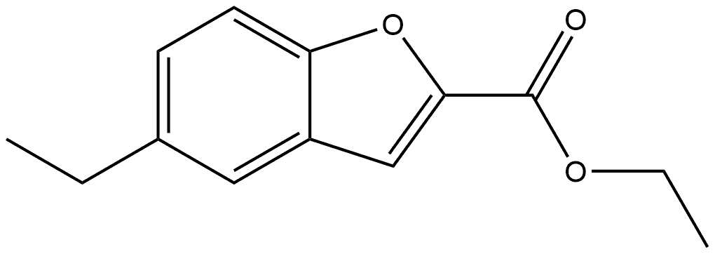 ethyl 5-ethylbenzofuran-2-carboxylate Structure