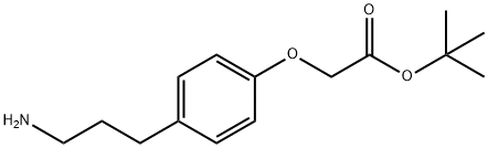 Acetic acid, 2-[4-(3-aminopropyl)phenoxy]-, 1,1-dimethylethyl ester Structure