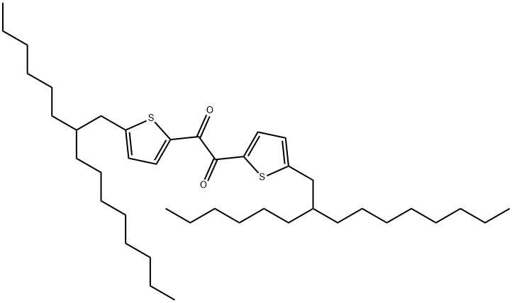 1,2-Ethanedione, 1,2-bis[5-(2-hexyldecyl)-2-thienyl]- Structure