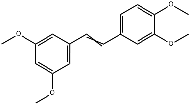 Benzene, 4-[2-(3,5-dimethoxyphenyl)ethenyl]-1,2-dimethoxy- 구조식 이미지