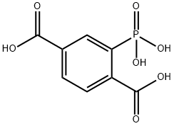 1,4-Benzenedicarboxylic acid, 2-phosphono- Structure