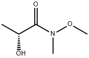 Propanamide, 2-hydroxy-N-methoxy-N-methyl-, (2R)- Structure