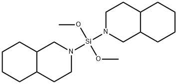 Isoquinoline, 2,2'-(dimethoxysilylene)bis[decahydro- Structure