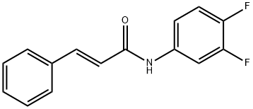 2-Propenamide, N-(3,4-difluorophenyl)-3-phenyl-, (2E)- Structure