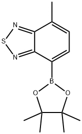 2,1,3-Benzothiadiazole, 4-methyl-7-(4,4,5,5-tetramethyl-1,3,2-dioxaborolan-2-yl)- Structure