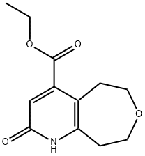 Oxepino[4,5-b]pyridine-4-carboxylic acid, 1,2,5,6,8,9-hexahydro-2-oxo-, ethyl ester Structure
