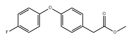 Benzeneacetic acid, 4-(4-fluorophenoxy)-, methyl ester Structure