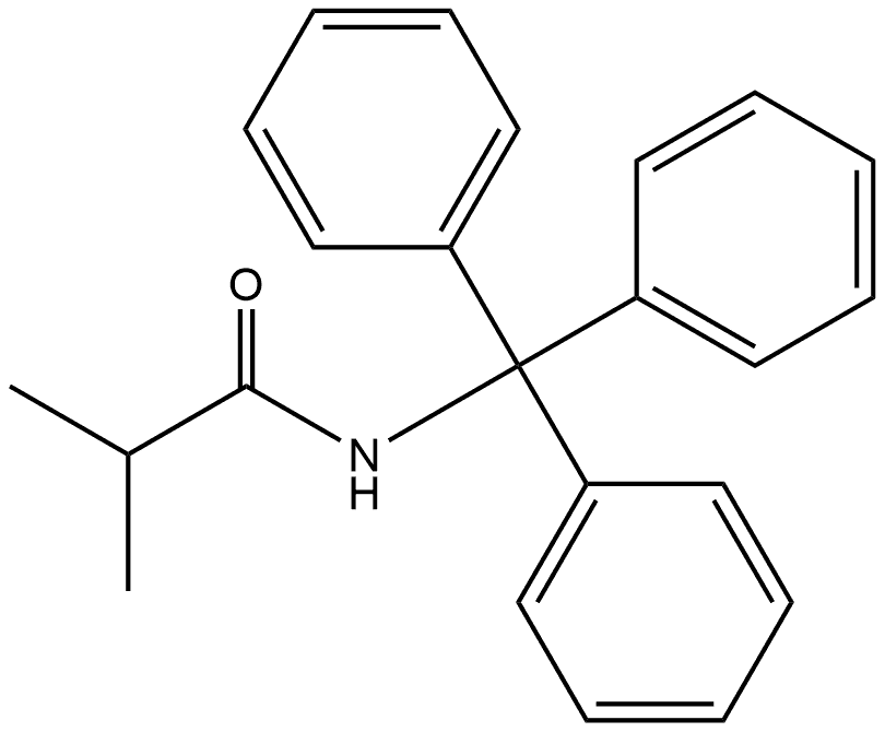 2-Methyl-N-(triphenylmethyl)propanamide Structure