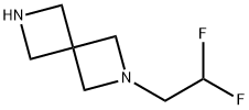 2,6-Diazaspiro[3.3]heptane, 2-(2,2-difluoroethyl)- Structure