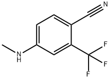 Benzonitrile, 4-(methylamino)-2-(trifluoromethyl)- Structure