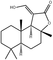 (1R,3aR,9aS,9bR)-3a,6,6,9a-tetramethyl-2-oxododecahydronaphtho[2,1-b]furan-1-carbaldehyde Structure