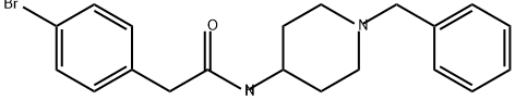 N-(1-benzylpiperidin-4-yl)-2-(4-bromophenyl)acetamide Structure