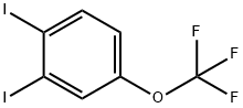 Benzene, 1,2-diiodo-4-(trifluoromethoxy)- Structure