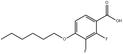 2,3-Difluoro-4-(hexyloxy)benzoic acid 구조식 이미지