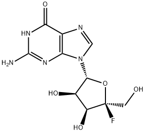 Guanosine, 4'-C-fluoro- Structure