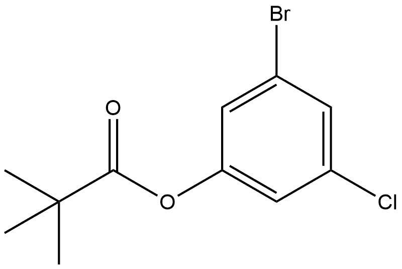 3-Bromo-5-chlorophenyl 2,2-dimethylpropanoate Structure