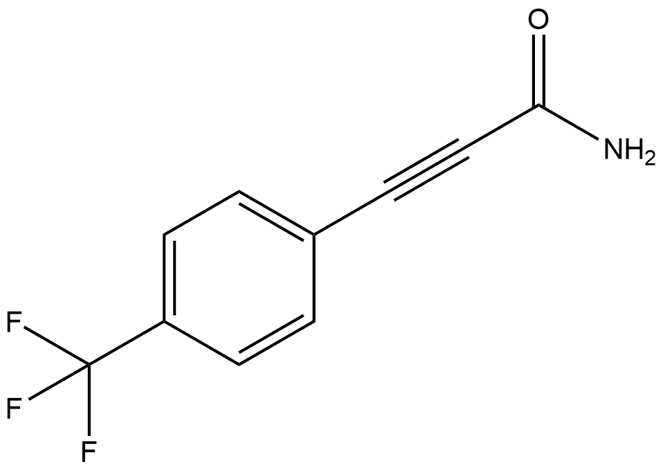 3-[4-(Trifluoromethyl)phenyl]-2-propynamide Structure