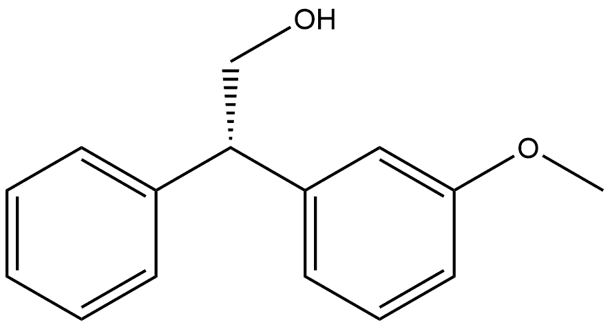 (S)-2-(3-methoxyphenyl)-2-phenylethan-1-ol Structure