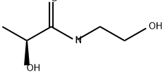 Propanamide, 2-hydroxy-N-(2-hydroxyethyl)-, (2S)- 구조식 이미지