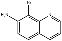 7-Quinolinamine, 8-bromo- 구조식 이미지