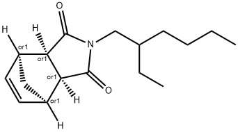 4,7-Methano-1H-isoindole-1,3(2H)-dione, 2-(2-ethylhexyl)-3a,4,7,7a-tetrahydro-, (3aR,4S,7R,7aS)-rel- Structure