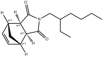 4,7-Methano-1H-isoindole-1,3(2H)-dione, 2-(2-ethylhexyl)-3a,4,7,7a-tetrahydro-, (3aR,4R,7S,7aS)-rel- Structure