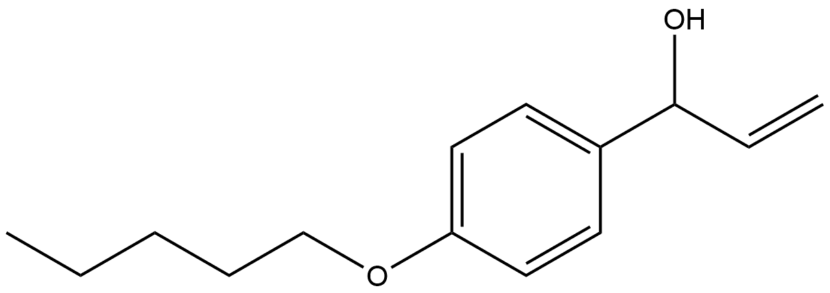 α-Ethenyl-4-(pentyloxy)benzenemethanol Structure