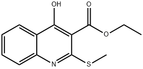 3-Quinolinecarboxylic acid, 4-hydroxy-2-(methylthio)-, ethyl ester Structure