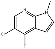 5-Chloro-4-fluoro-1-methyl-1H-pyrrolo[2,3-B]pyridine Structure