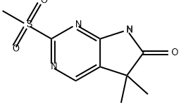 2-methanesulfonyl-5,5-dimethyl-5H,6H,7H-pyrrolo[
2,3-d]pyrimidin-6-one Structure