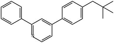 4-[4-(2,2-dimethylpropyl)phenyl]-2-phenylPyridine Structure