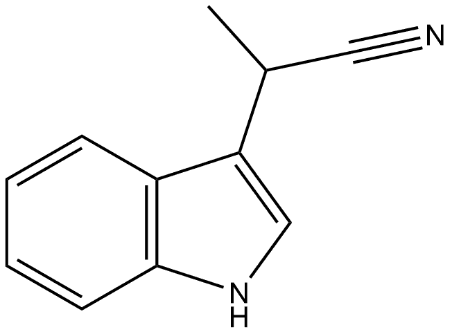 1H-Indole-3-acetonitrile, α-methyl- Structure