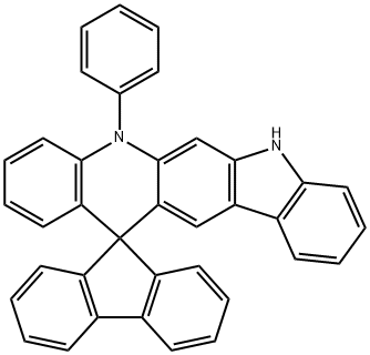 Spiro[9H-fluorene-9,13'-[13H]indolo[3,2-b]acridine], 5',7'-dihydro-5'-phenyl- Structure