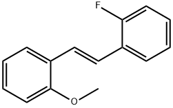 Benzene, 1-fluoro-2-[(1E)-2-(2-methoxyphenyl)ethenyl]- Structure