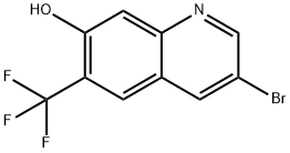 3-Bromo-6-(trifluoromethyl)-7-quinolinol Structure