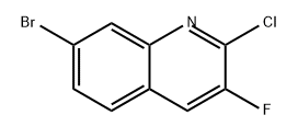 Quinoline, 7-bromo-2-chloro-3-fluoro- 구조식 이미지