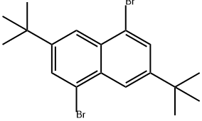 Naphthalene, 1,5-dibromo-3,7-bis(1,1-dimethylethyl)- Structure