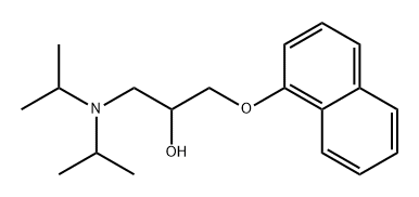 2-Propanol, 1-[bis(1-methylethyl)amino]-3-(1-naphthalenyloxy)- 구조식 이미지