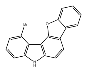 5H-Benzofuro[3,2-c]carbazole, 1-bromo- Structure