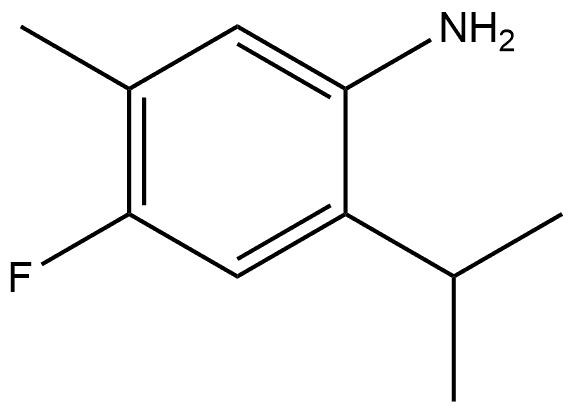 4-fluoro-5-methyl-2-(propan-2-yl)aniline 구조식 이미지