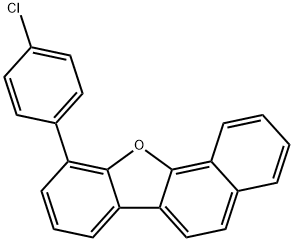 10-(4-Chlorophenyl)benzo[b]naphtho[2,1-d]furan 구조식 이미지