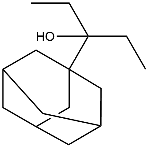 Tricyclo[3.3.1.13,7]decane-1-methanol, α,α-diethyl- Structure