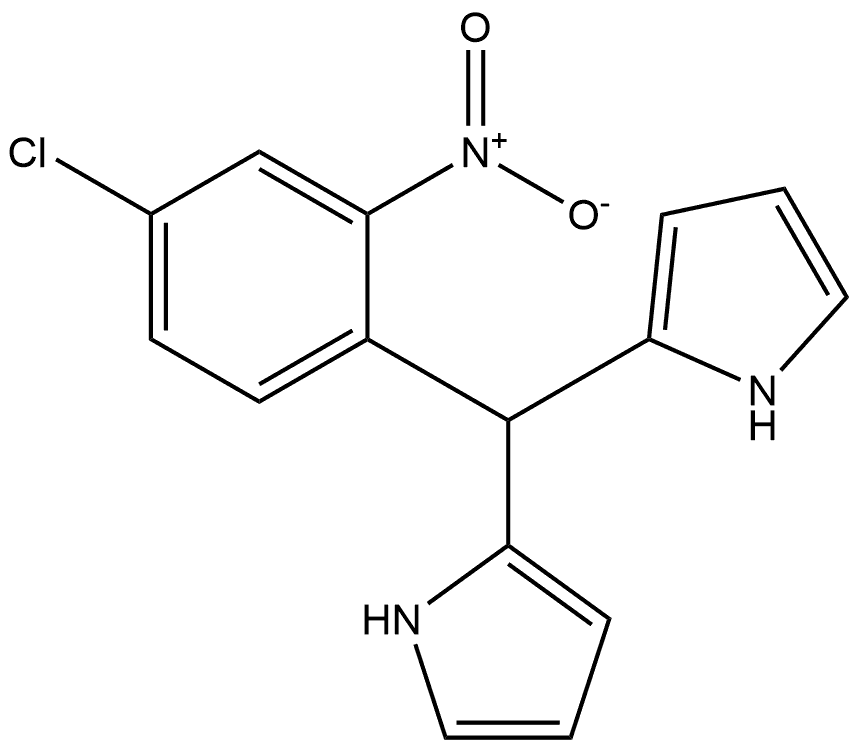 2,2’-[(4-Chloro-2-nitrophenyl)methylene]bis(1H-pyrrole) Structure