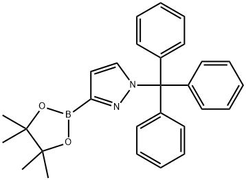 1H-Pyrazole, 3-(4,4,5,5-tetramethyl-1,3,2-dioxaborolan-2-yl)-1-(triphenylmethyl)- Structure