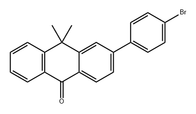 9(10H)-Anthracenone, 3-(4-bromophenyl)-10,10-dimethyl- Structure