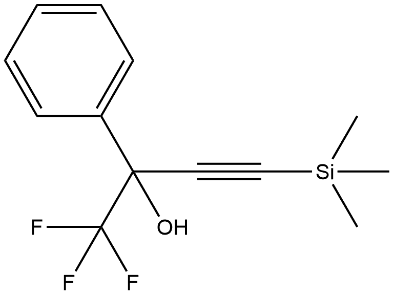 α-(Trifluoromethyl)-α-[2-(trimethylsilyl)ethynyl]benzenemethanol Structure