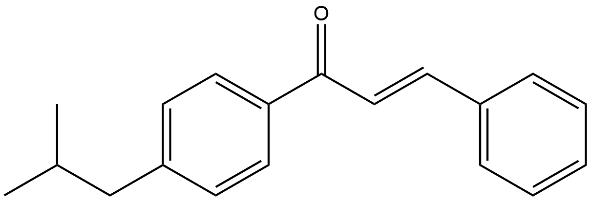 2-Propen-1-one, 1-[4-(2-methylpropyl)phenyl]-3-phenyl-, (2E)- Structure