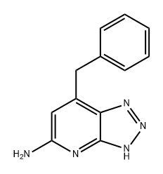 3H-1,2,3-Triazolo[4,5-b]pyridin-5-amine, 7-(phenylmethyl)- Structure